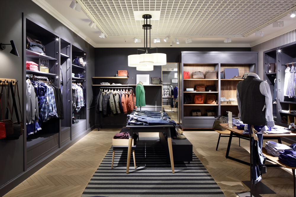 Luxury,And,Fashionable,Brand,New,Interior,Of,Cloth,Store
